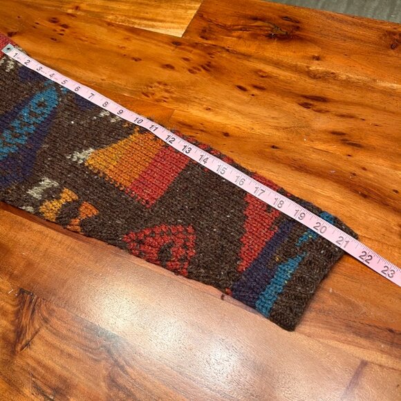 Hand Knit LAUREN Ralph Lauren Wool Blend Southwest Indian Aztec Sweater LRG - Picture 11 of 15